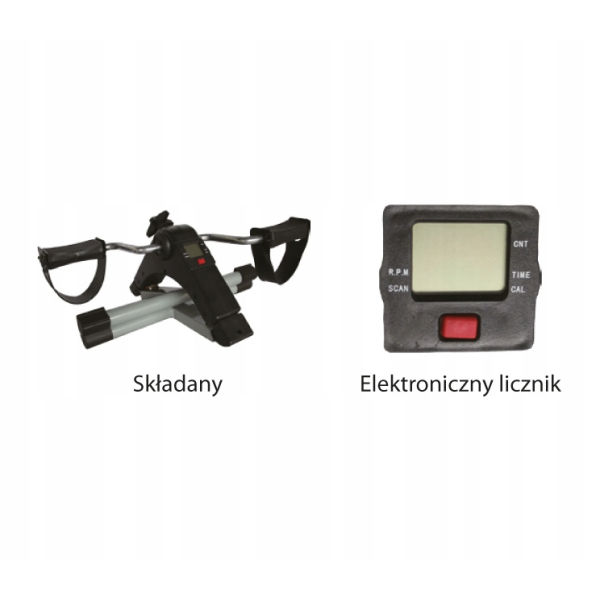 Składany rotor rehabilitacyjny mechaniczny ARmedical szary z licznikiem